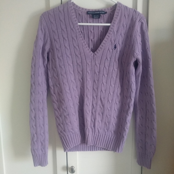 Ralph Lauren Tops - Ralph Lauren sports cable knit sweater 100% cotton